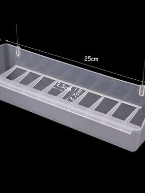 Splashproof Bird Feeder Poultry large size 9.9-inch length New 2X pieces